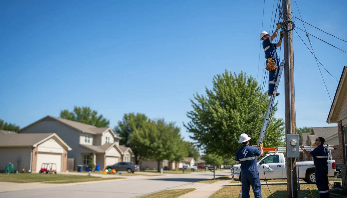 Residential electrician providing installation services in Oliver, GA
